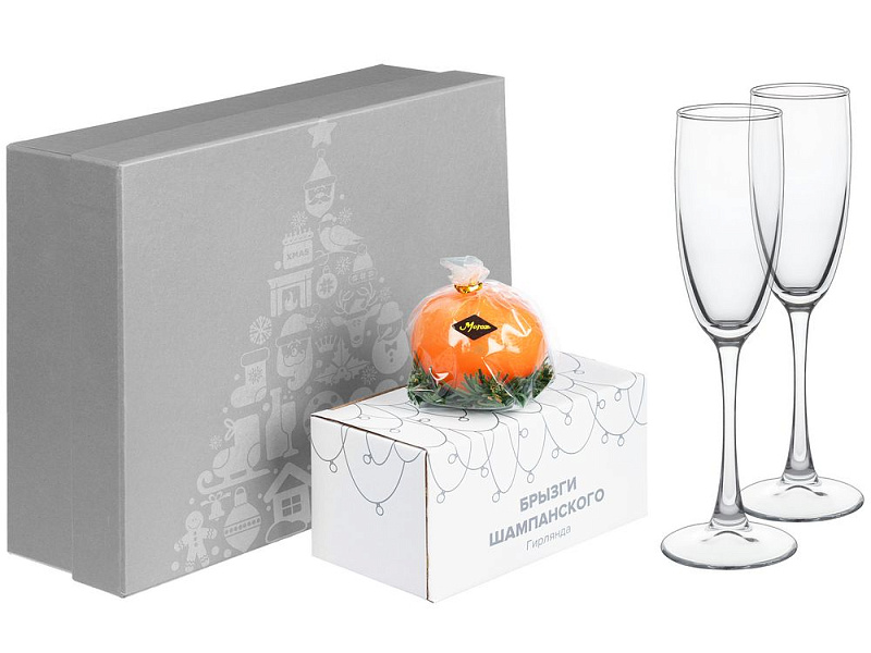 Набор Sparkling Year со свечой «Мандарин»