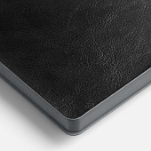 Ежедневник Doppio, недатированный, черный с серым