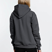 Толстовка на молнии с капюшоном Siverga Heavy, темно-серая (графит)