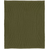 Плед Shirr, зеленый (оливковый)