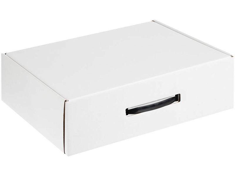 Коробка самосборная Light Case, белая, с черной ручкой