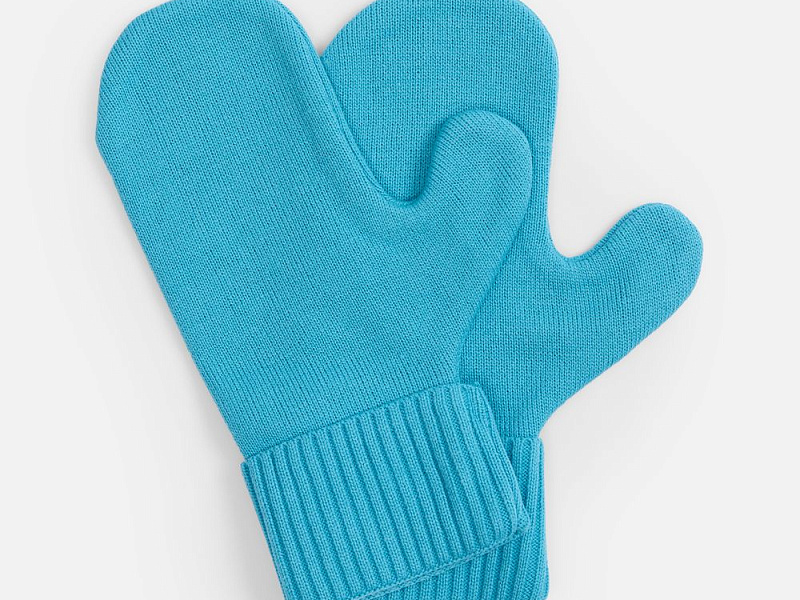 Варежки Yong, ярко-голубые