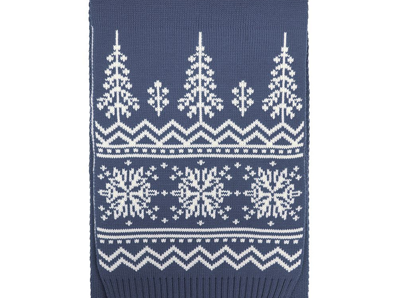 Шарф Elnik, серый с молочно-белым