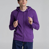 Толстовка на молнии с капюшоном Siverga 2.0, фиолетовая
