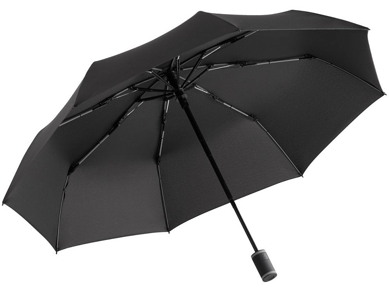 Зонт складной AOC Mini с цветными спицами, серый