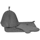 Банный набор Great Heat Therapy, женский, светло-серый