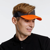 Козырек Grand Slam, темно-серый с оранжевым