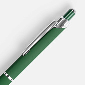 Ручка шариковая Chromos Soft Touch, зеленая