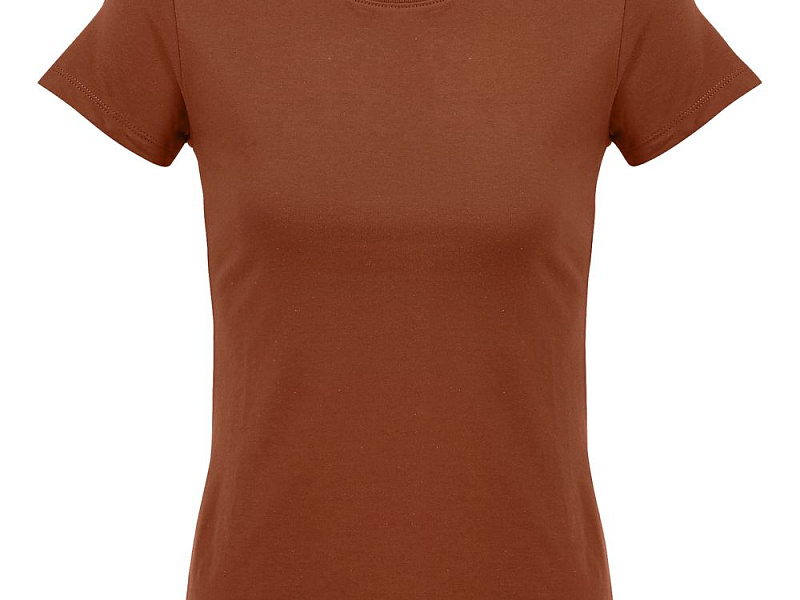 Футболка женская Imperial Women 190, коричневая (терракотовая)