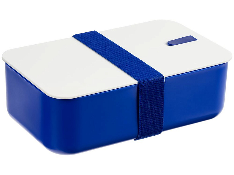 Ланчбокс Lunch Hour, белый с синим