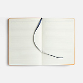 Ежедневник Doppio, недатированный, синий с оранжевым