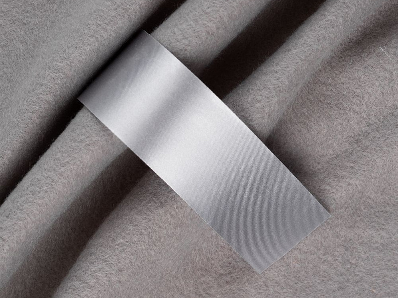 Лента сатиновая Satin 35 XL, серая, 200 см