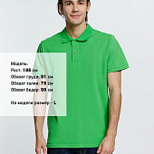 Рубашка поло мужская Virma Premium, зеленое яблоко