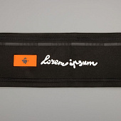 Лейбл из ПВХ Dzeta, XS, оранжевый неон