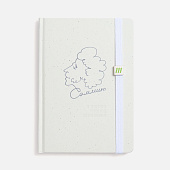 Квадратный шильдик на резинку Direct, матовый серебристый