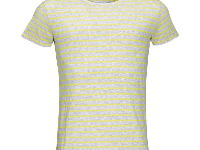 Футболка Miles Men серая с желтым