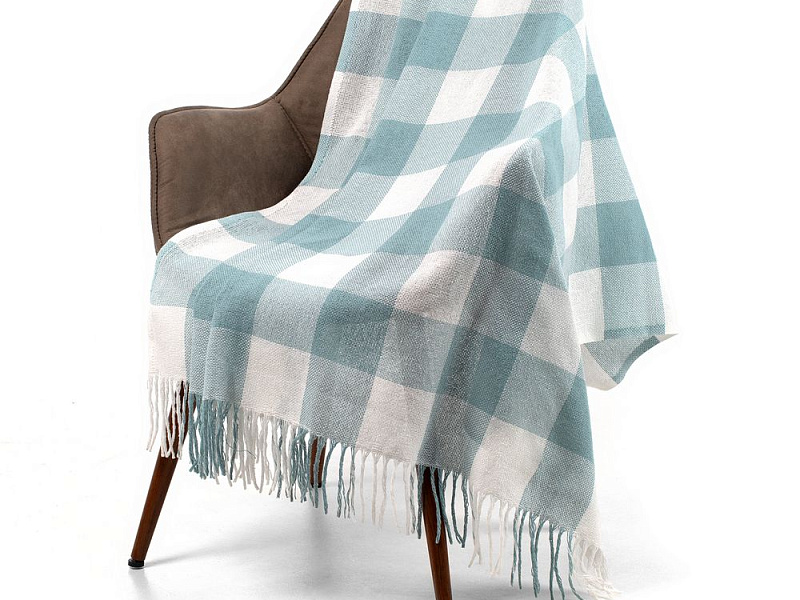 Плед London, бирюзовый