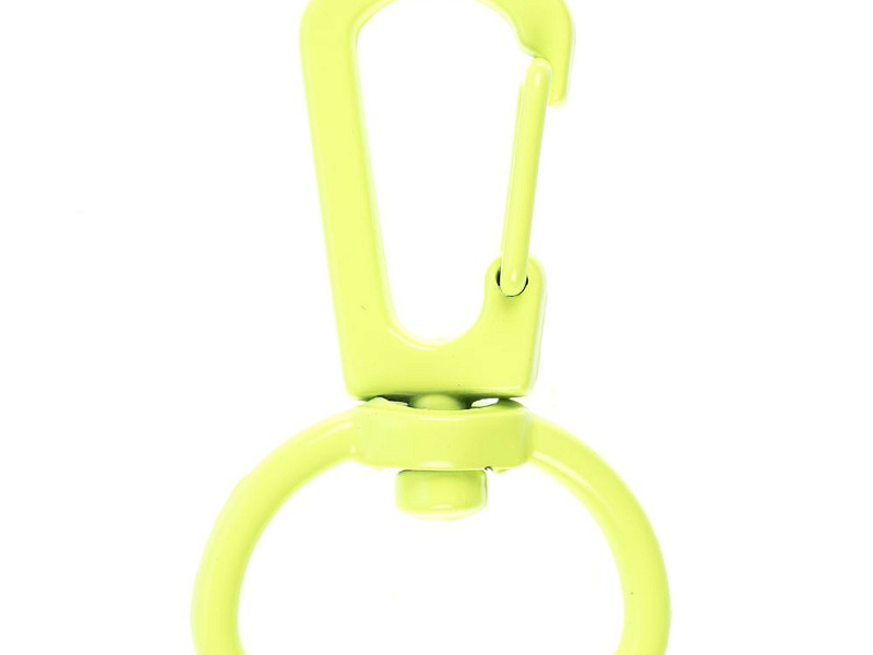 Застежка-карабин Snap Hook, M, желтый неон