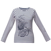 Футболка женская Grand Granat, белая с синим