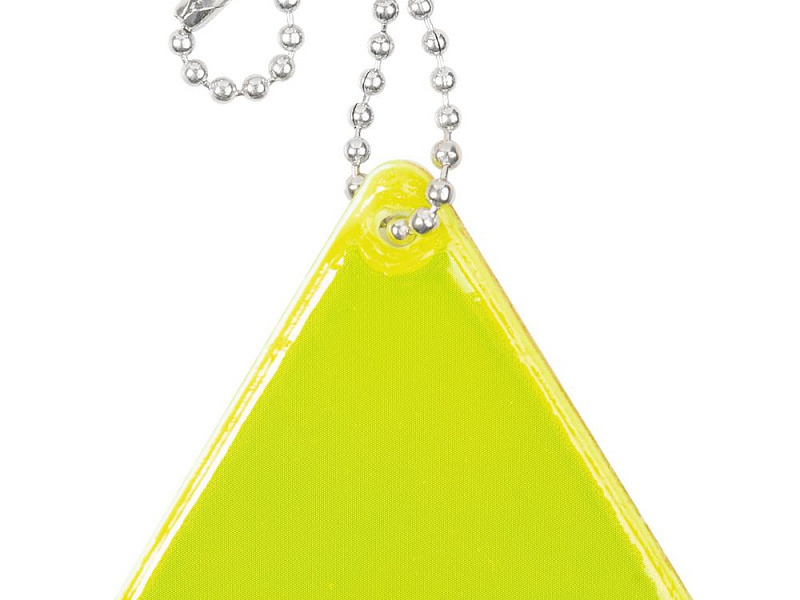 Светоотражатель Spare Care, треугольник, желтый неон