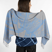 Палантин с бахромой на заказ Rinn Fint, полушерсть