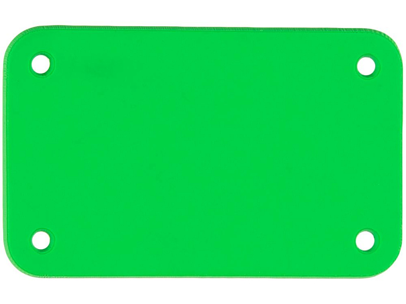 Лейбл из ПВХ Kreta, S, зеленый неон