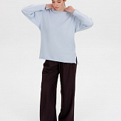 Лонгслив унисекс Siluetti Fuori, светло-голубой