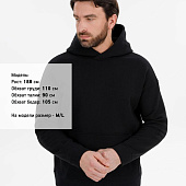 Худи оверсайз унисекс Snuggie, черное