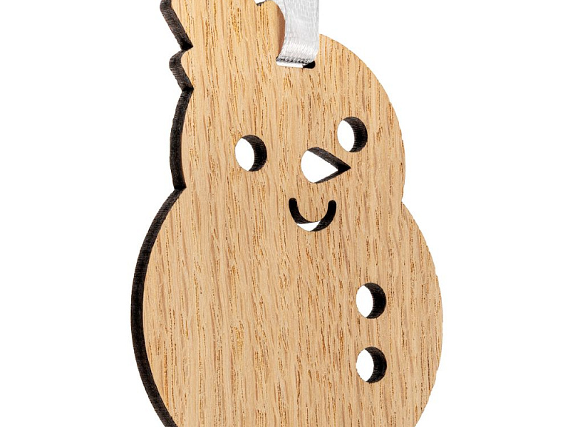 Деревянная подвеска Christmate, снеговик