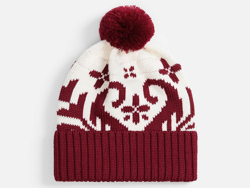Шапка Wintertude, красная с белым