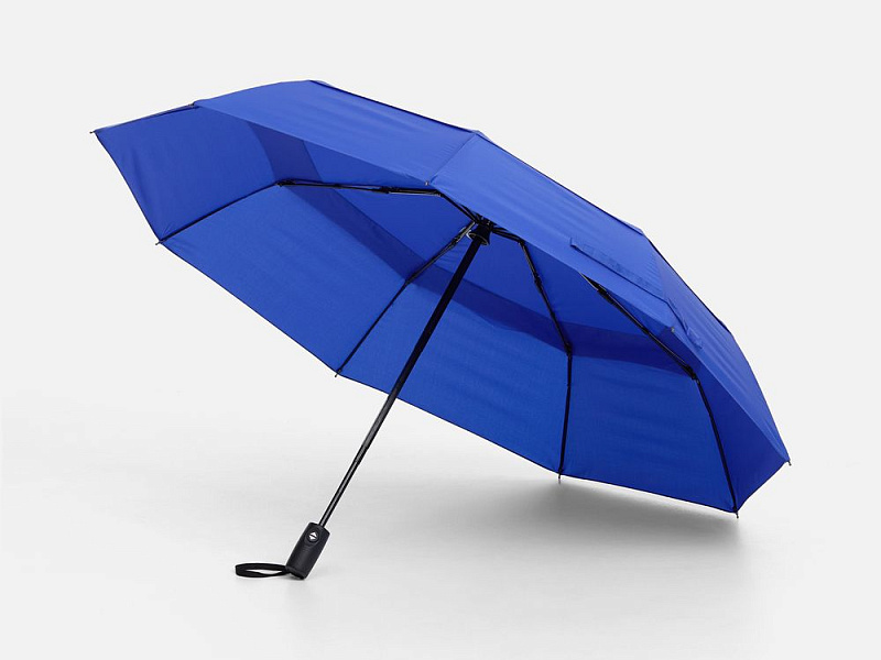 Складной зонт Dome Double с двойным куполом, синий