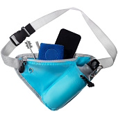 Сумка поясная с отделением для бутылки Waterun, голубая