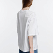 Футболка оверсайз унисекс Base Space, белая