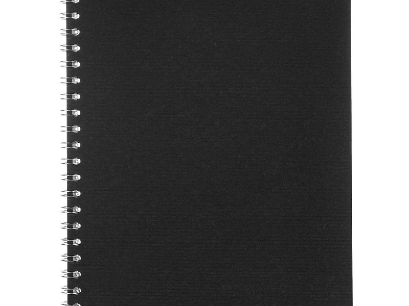 Блокнот Salvador в клетку, черный