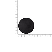 Лейбл из ПВХ Dzeta Round, L, черный