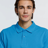 Рубашка поло мужская Virma Premium, бирюзовая