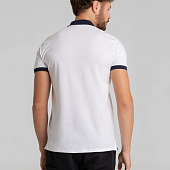 Рубашка поло Prince 190, белая с темно-синим