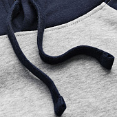 Толстовка унисекс Seattle, темный меланж с черным