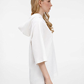 Футболка оверсайз унисекс с капюшоном Neofit, молочно-белая