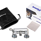 Театральный бинокль-лорнет Broadway 325E, серебристый