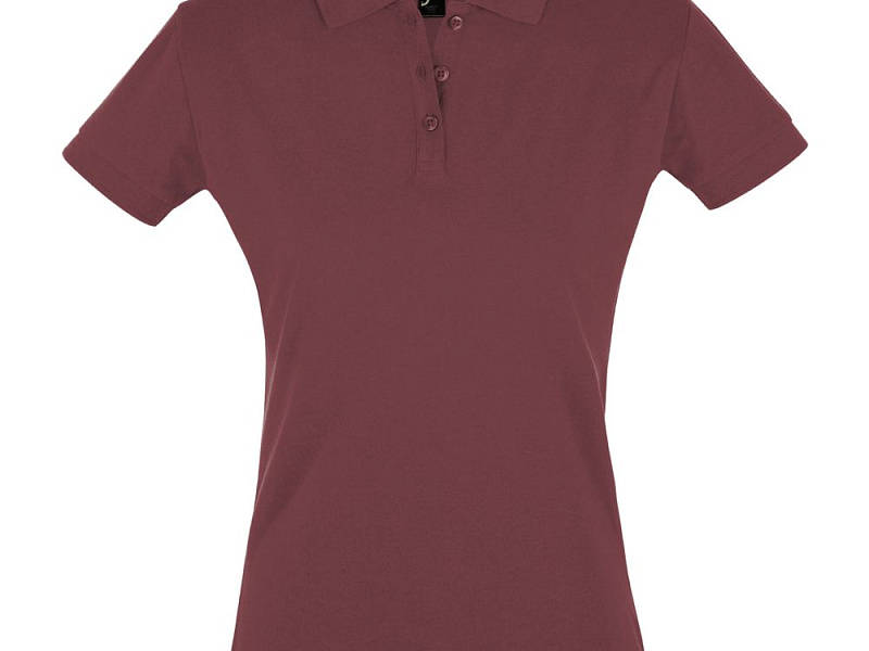 Рубашка поло женская Perfect Women 180, бордовая