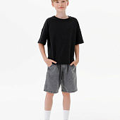 Футболка детская оверсайз Teezer, черная