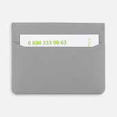 Чехол для карт Alaska, серый