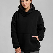 Худи Furry Oversize, черное