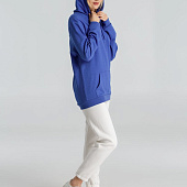 Толстовка с капюшоном унисекс Hoodie, ярко-синий меланж