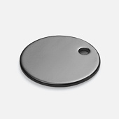 Шильдик металлический Alfa Sirkel, серый металлик