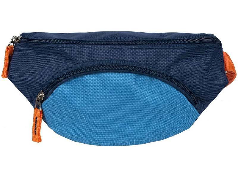 Поясная сумка детская Kiddo, синяя с голубым