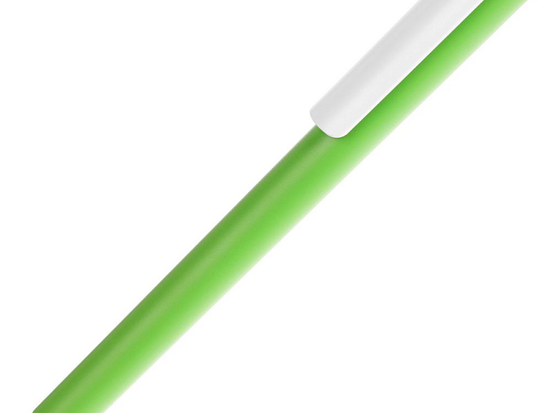 Ручка шариковая Pigra P03 Mat, светло-зеленая с белым