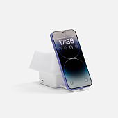Светильник с подставкой для смартфона Knoppi, белый