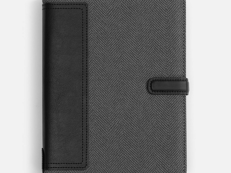 Ежедневник-органайзер Twill, недатированный, черный